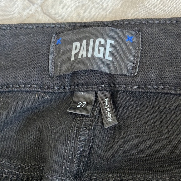 Paige Hoxton Skinny Jeans with Velvet Trim - Picture 6 of 9